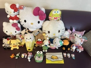 Sanrio Plush Lot Hello Kitty Bananya Pompompurin Rilakkuma My Melody Kerropi - Picture 1 of 18
