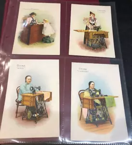 SINGER NÄHMASCHINE SELTEN LOUISANNA STATE EXPO SET 12 HANDELSKARTEN 1894 SEHR GUTER ZUSTAND - Bild 1 von 6