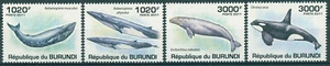 Burundi 2011 MNH Marine Animals Stamps Whales Fin Killer Blue Whale Orca 4v Set - Picture 1 of 1