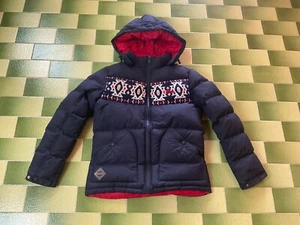 Evisu Jeans Piumino d'anatra Giubbotto imbottito con cappuccio staccabile adatto XS/Small - Foto 1 di 9