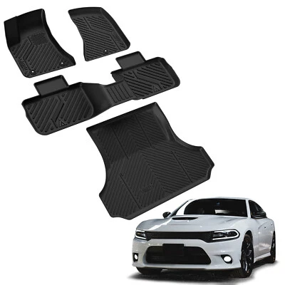 Floor Mats for Dodge Charger RWD / Chrysler 300 RWD 2011-2023 Cargo Mat Full Set - Изображение 1 из 4