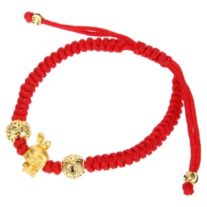 Year of The Rabbit Bracelet Man Miss Adjustable Bracelets for Women Red Thread - Picture 1 of 10