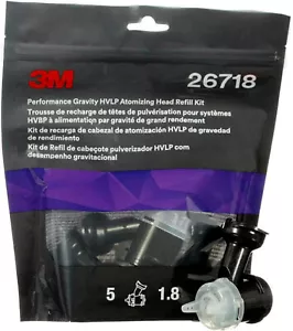 26718 Ugelli ricambio HVLP 1.8 TRASPARENTE confezione 5 pezzi 3M Gravity - Imagen 1 de 1