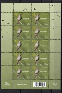 2024 Austria Native Birds No. 1 Greyammer BirdLife Endangered Birds W - Picture 1 of 1