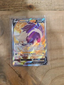 Pokémon TCG Skuntank V Silver Tempest 180/195 Full Art - Picture 1 of 2