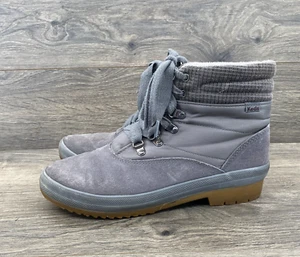 Keds Women's Suede Winter Water Resistant Ankle Camp Boot Size 9.5 Gray WH65575 - Picture 1 of 14