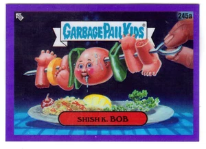 2023 TOPPS CHROME GARBAGE PAIL KIDS #245a SHISH K. BOB PURPLE REFRACTOR #242/250 - Picture 1 of 1