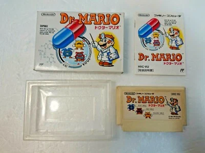 Dr. Mario Nintendo Famicom FC NES Japan Box  Manual - Image 1 of 4