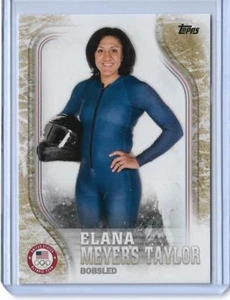 RARE 2018 TOPPS OLYMPICS ELANA MEYERS TAYLOR GOLD BOBSLED CARD US-7 ~ /25 - Bild 1 von 2
