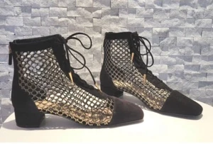 CHRISTIAN DIOR Naughtily-D fishnet ankle boot Sz-36(US-6) - Picture 1 of 2