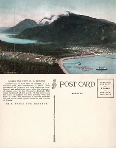 W.H.SEWARD AK HAINES & FORT ANTIQUE POSTCARD - Imagen 1 de 1