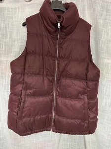 Old Navy Weste Extra Large Erwachsene Burgund Puffer Stepp Full Zip Damen XL C-1 - Bild 1 von 5