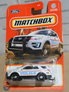 MATCHBOX MOUNTAIN SERIES 2016 FORD INTERCEPTOR UTILITY IN WHITE - Picture 1 of 1