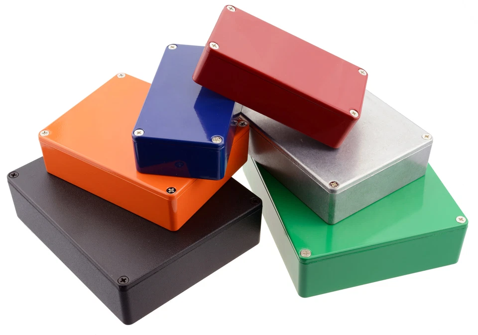 Genuine Hammond Diecast Aluminium Stompbox Enclosure / Various Colours - Image 1 of 1