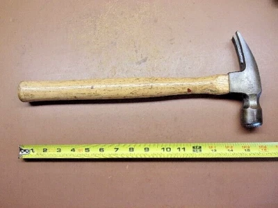 Sin marca 30 OZ. Martillo de garra recta de carpintero 16" mango de madera fresado cara de 1" Foto 1 de 4
