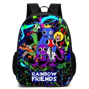 Rainbow Friends Childs School Bags Childiren Boys Student Backpack Gifts Travel - Picture 1 of 14