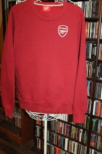 Arsenal Red Maroon crewneck Sweatshirt w Patch Mens M (bin95) - Picture 1 of 5