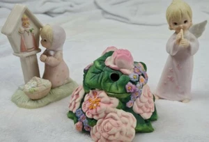Vintage Lefton Figuren Blimishes und Potpourri Halter Keramik 03847 04452 - Bild 1 von 9