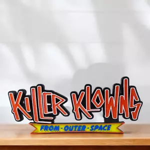 Insegna Memorabilia Killer Klowns 3D dallo Spazio Esterno Stampata in 3D per Scrivania/Ripiano - Foto 1 di 5