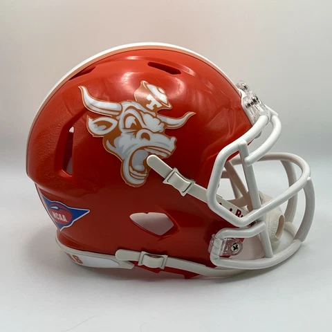Texas Longhorns Riddell Speed CUSTOM Burnt Orange BEVO Mini Football Helmet Cover