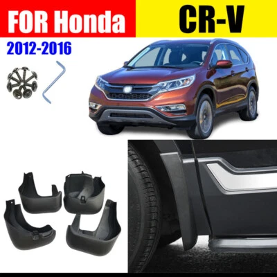 Mud Flaps Splash Guards Fender For Honda CR-V 2012-2016 4Pcs Side Mud Guards - Image 1 of 4