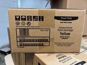 NEW Genuine Xerox Phaser 6180 Standard-Capacity Yellow Print Cartridge 113R00721 - Picture 1 of 3