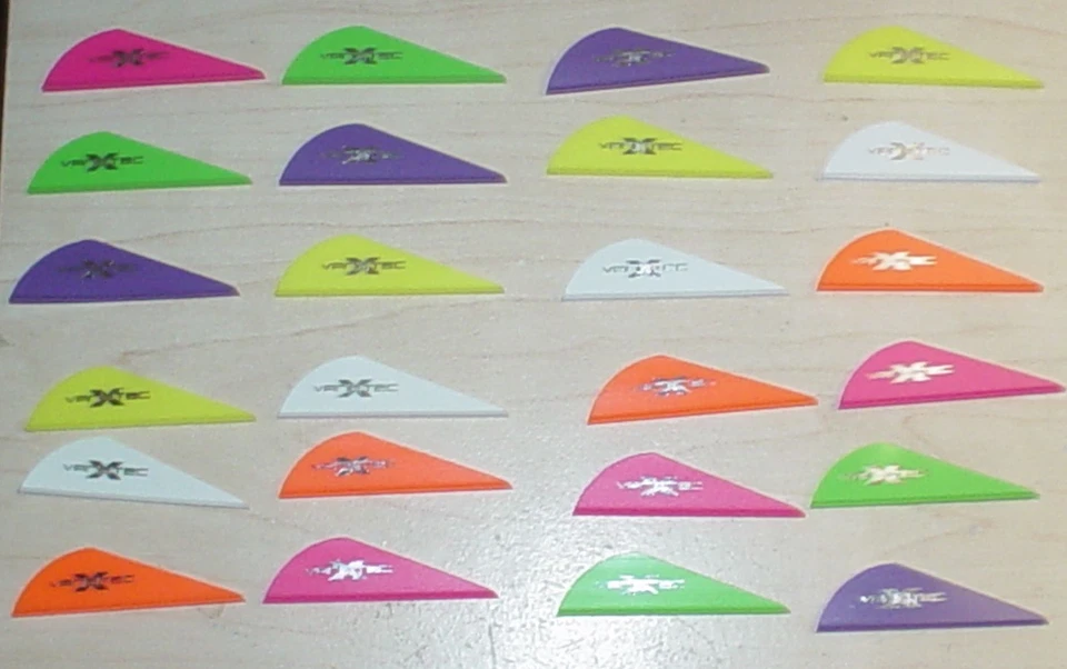 36 paletas VaneTec de 2" HP! Blanco Púrpura Flo-Verde Flo-Amarillo Flo-Naranja Flo-Rosa Foto 1 de 1