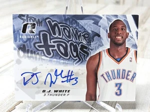 2008-09 Upper Deck Radiance Basketball Name Tag Auto #NT-DW D.J White Auto - Bild 1 von 2
