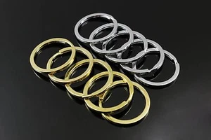 Llaveros planos Ø 28/30/32/33/35 mm sin cadena anillos anillo ojal, SR-15 - Imagen 1 de 6