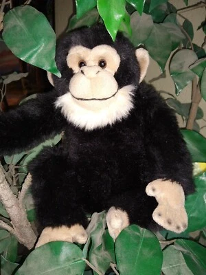 Webkinz Signature  large 12" Chimpanzee WKSS1002 Plush only no code Ganz - Image 1 of 2