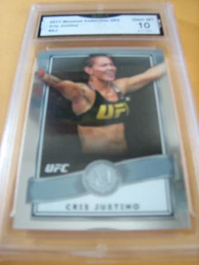 CRIS CYBORG JUSTINO 2017 TOPPS UFC MUSEUM COLLECTION # CJ GRADED 10  L@@@K - Picture 1 of 2