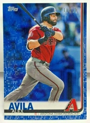 Alex Avila 2019 Topps MINI On Demand #458 BLUE Parallel #'d 10/10 - DIAMONDBACKS - Image 1 of 2