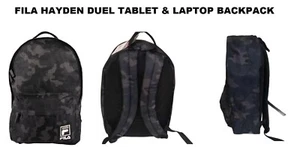 FILA HAYDEN DUEL TABLET & LAPTOP BACKPACK-BOOK BAG CAMO NEW WITH TAGS - Picture 1 of 9