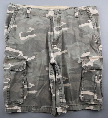 Pantalones cortos cargo para hombre Faded Glory camuflados verdes talla 36 Foto 1 de 4
