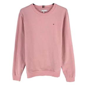Tommy Hilfiger Jungen Rosa Crew Rundhals Pullover Größe 14 Jahre 164 CM - Bild 1 von 11