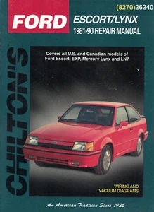 Chilton Repair Manual: Ford Escort & Mercury Lynx 1981-1990. Price Reduced! - Picture 1 of 1