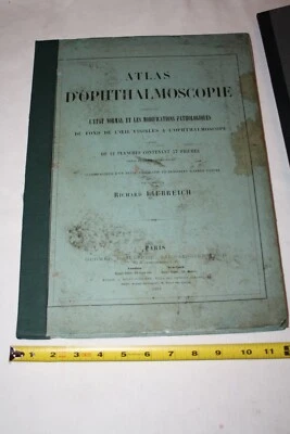 Liebreich Ophthalmoscopie Altas D'Ophthalmoscopie Berlin 1863   - Image 1 of 4