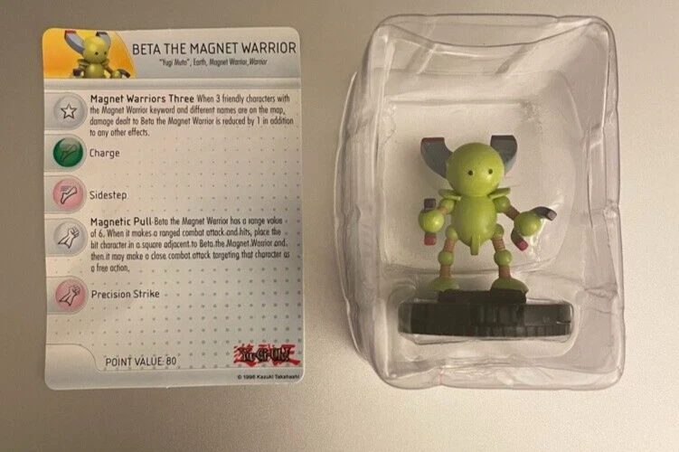YuGiOh Serie 2 HeroClix BETA THE MAGNET WARRIOR #015 Figura y Tarjeta Raras Foto 1 de 1