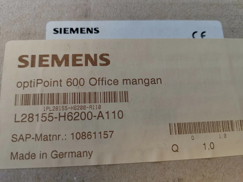 Siemens OPTIPOINT600 Office Phone System New Condition Hipath Black - Image 1 of 4
