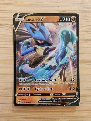 Lucario V 078/189 Astral Radiance NM Ultra Rare Pokemon Card - Image 1 of 2