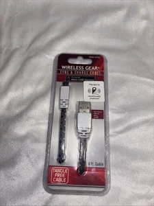 Wireless Gear Sync & Charge Cable Micro USB Color 4ft - Picture 1 of 2