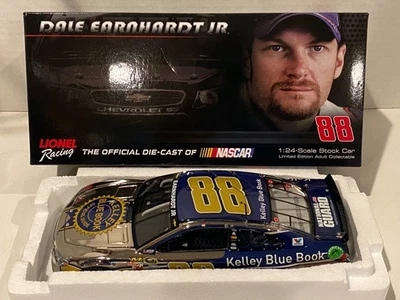DALE EARNHARDT JR 2014 #88 KELLY BLUE BOOK COLOR CHROME    1/24 - Image 1 of 4
