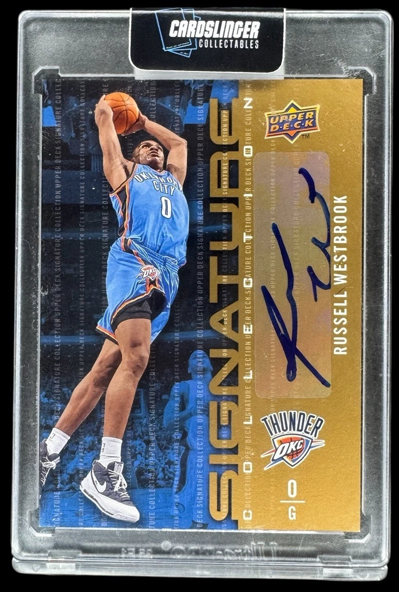 Basketball Russell Westbrook Autographed Trading Card Singles for