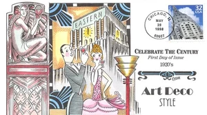 3134J 32c Celebrate Century, años 20, estilo Art Deco, mano Collins [112025.130] - Imagen 1 de 1