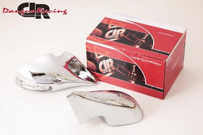 Espejo retrovisor LED DTM2 cromado ajuste automático LHD para Peugeot 306 Foto 1 de 4