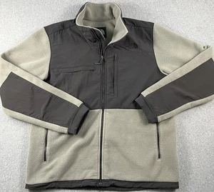 The North Face Polartec Denali Fleece Jacket Men's XL Full Zip Black Gray Hiking - Picture 1 of 13