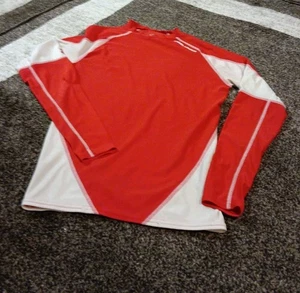 Camicia Under Armour rossa e bianca manica lunga 82% poliestere, 18% elastan media - Foto 1 di 3