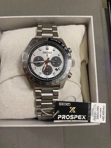 SEIKO PROSPEX SPEEDTIMER SBDL095  (SSC911) Panda SolarMen's Watch JDM New in Box - Picture 1 of 20