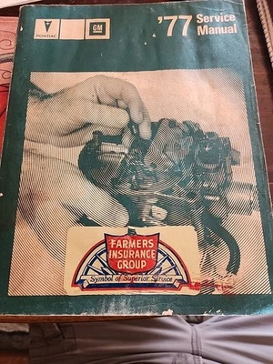 Pontiac 1977 manual de reparación de servicio todos los modelos original Firebird transmisión automática Foto 1 de 4