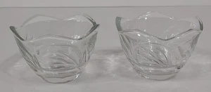 Candelabros votivos de vidrio transparente decorativos KIG Indonesia flor de tulipán de colección - Imagen 1 de 7